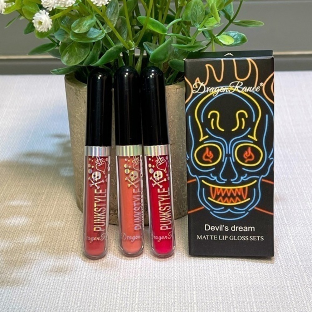 🌸NWT Dragons Ranee Devil’s Dream Liquid Matte Lipgloss Set of 3